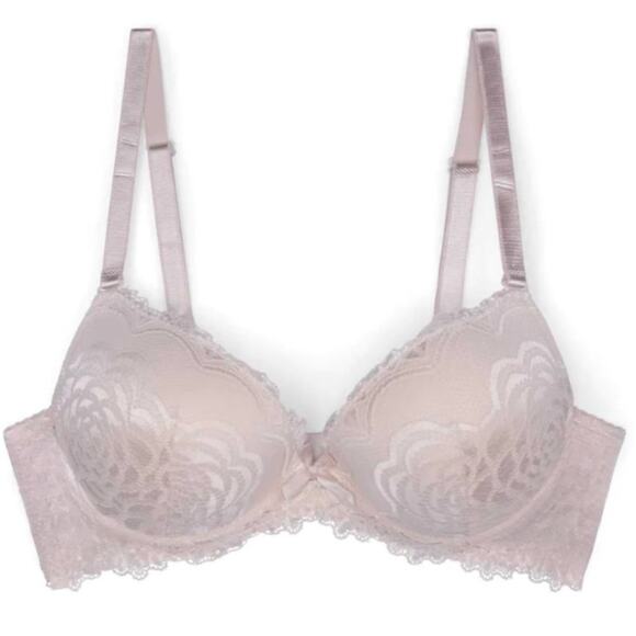 Yandy Rene Rofe' Lightly Padded Lavender Taupe Bra NWT 36 B - Picture 1 of 1